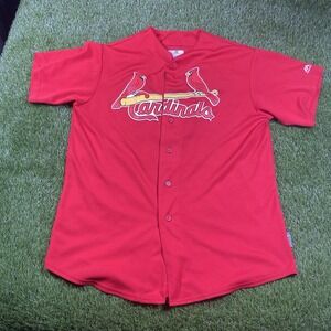 St Louis Cardinals Majestic Cool Base Jersey Mens Large Red #9 Mlb Stitched